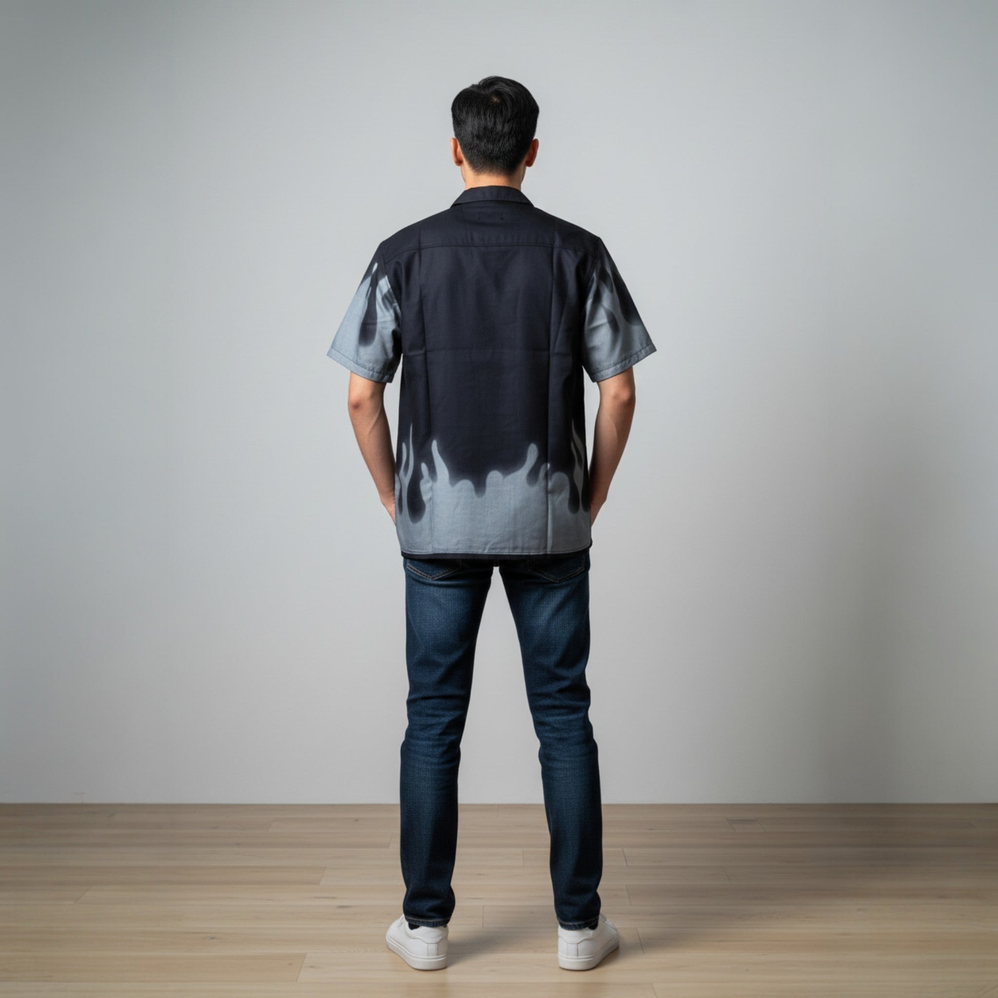 Casual Black Linen Shirt