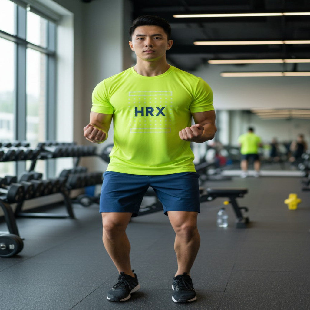HRX Training Tees -  Neon Green