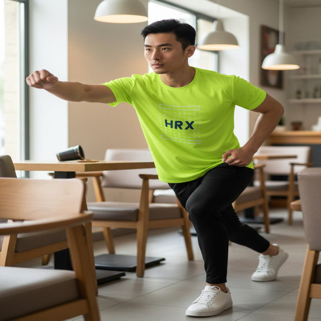 HRX Training Tees -  Neon Green